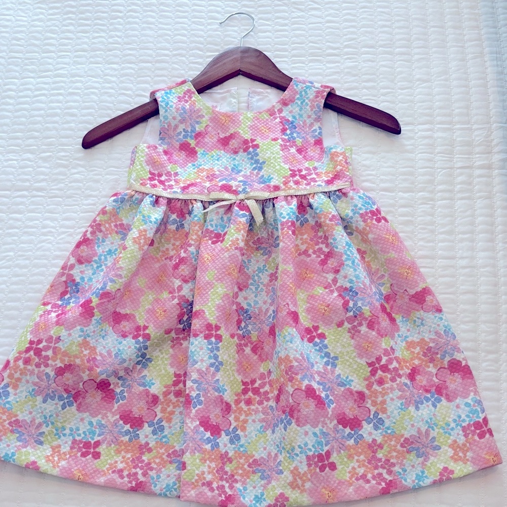 Bonnie Jean Pink Floral Girl’s Dress